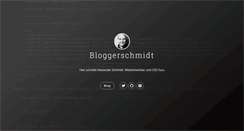 Desktop Screenshot of bloggerschmidt.de