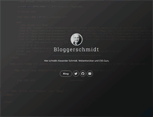 Tablet Screenshot of bloggerschmidt.de